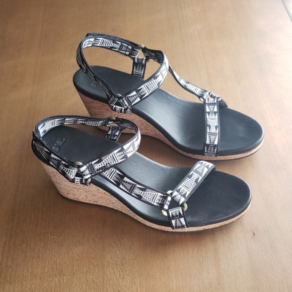 Teva sz 10 Arabelle universal wedge cork sandal - Picture 1 of 8